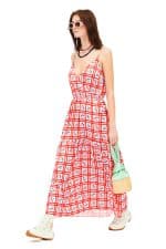 Clothing WE ARE PICNIC WHITE WRAPPED TIERED MAXI DRESS