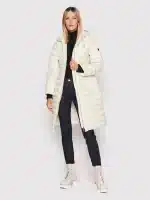 Clothing MICHAEL KORS LONG FITTED PUFFER IN WHITE