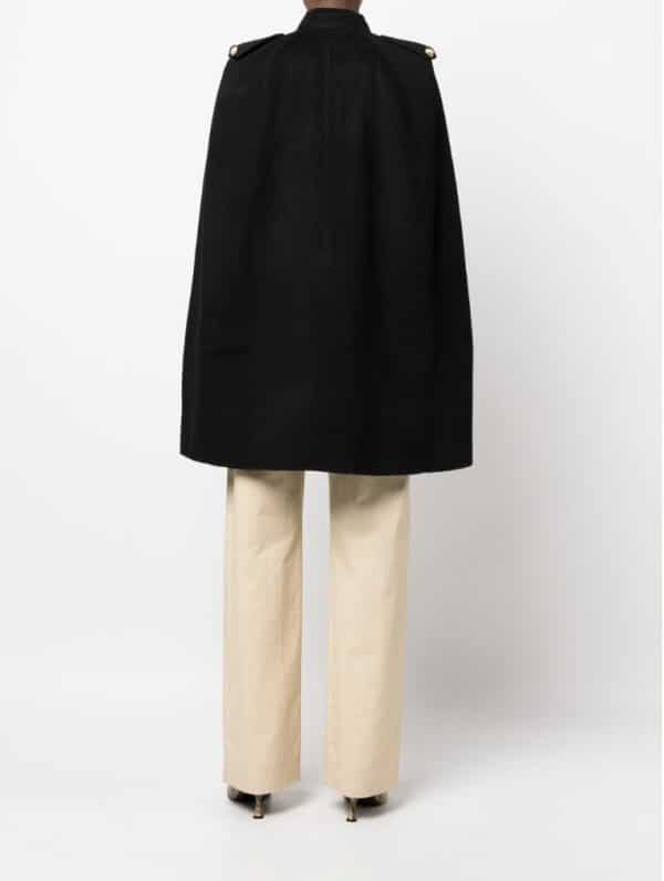 New collection MICHAEL KORS DOUBLE BUTTON WOOL CAPE