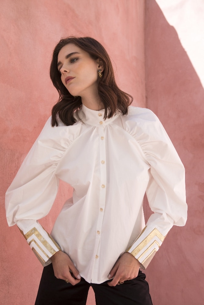 Clothing NEMA SHIRT WITH COLD EMBROIDERED CUFFS