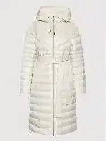 Clothing MICHAEL KORS LONG FITTED PUFFER IN WHITE