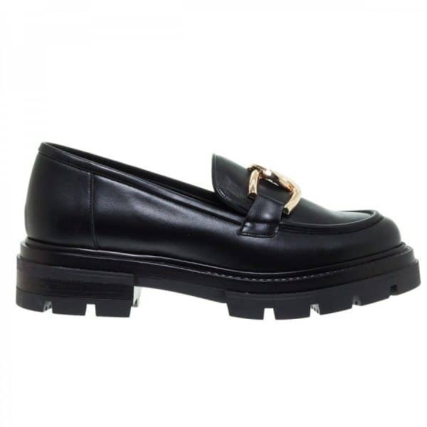 New collection MOURTZI BLACK CHUNKY LOAFERS