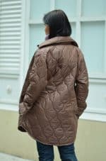 WHITE QUILTED PUFFER
