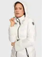 TWINSET WHITE PUFFER WITH BELT