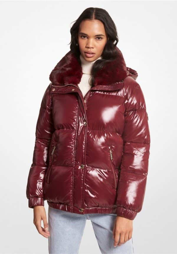 MICHAEL KORS PUFFER WITH FAUX FUR
