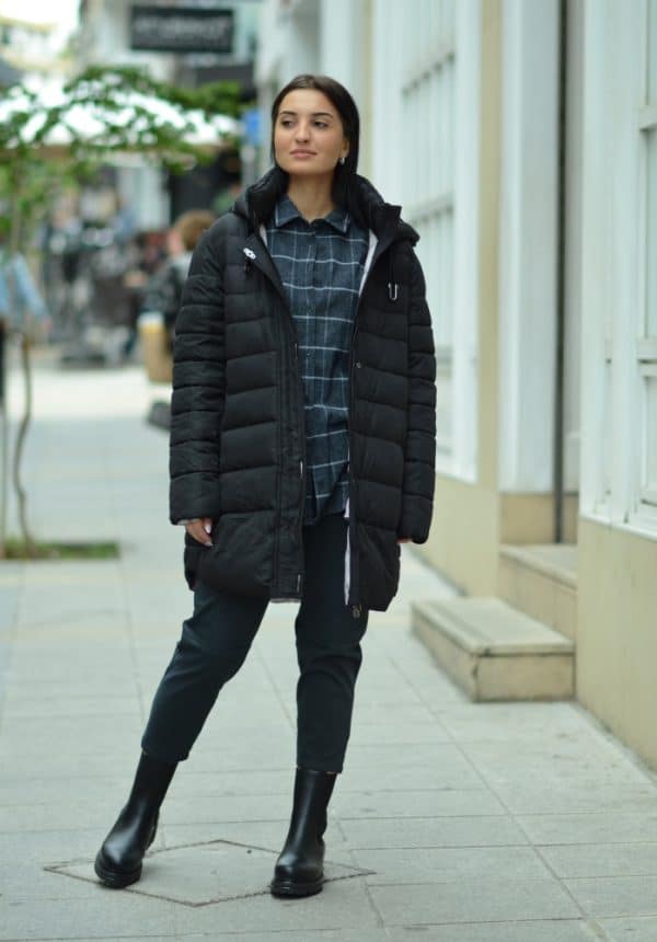 Clothing LONG PUFFER WITH HOODIE