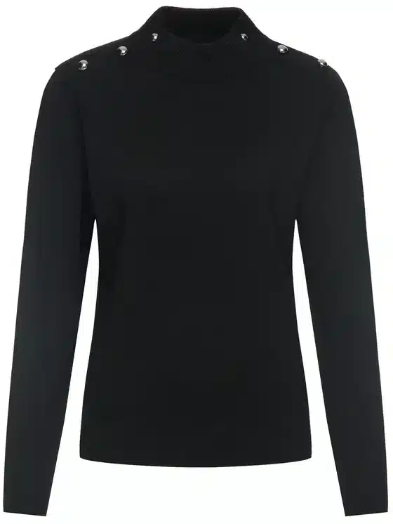 Clothing MICHAEL KORS KNITTED BLACK TOP