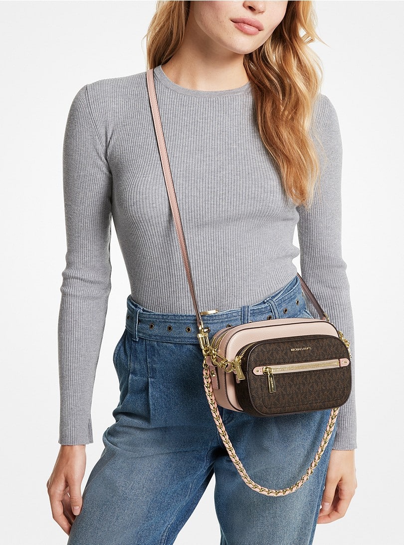 Michael Kors Jet Set Logo And Leather 4 In 1 Crossbody ΤΣΑΝΤΑ