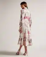 Ted Baker Freisya Floral Lace Cut Out Midi Dress