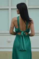 Default CKONTOVA BACK TIE GREEN DRESS