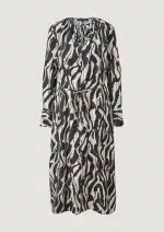 Comma Maxi Dress With An All Over P