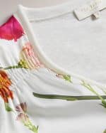 Clothing TED BAKER CHANTRI WOVEN FRONT PRINTED CARDIGAN