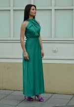 Default CKONTOVA BACK TIE GREEN DRESS
