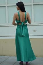 Default CKONTOVA BACK TIE GREEN DRESS