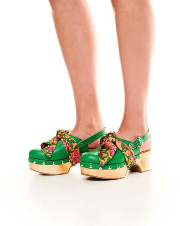 Mules WE ARE ENBOIS GREEN CLOGS