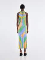 Default LOVE + ALICIA JUNE HALTERNECK PRINTED DRESS