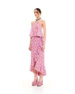 New collection WE ARE HALTER-NECK A-LINE TOP CACTUS PINK