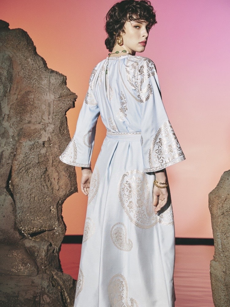 Lace Ciel Embroidered Shirt Dress