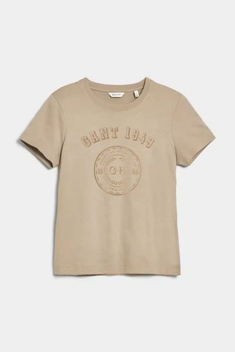 Gant Regular Tonal Graphic Ss T Shirt