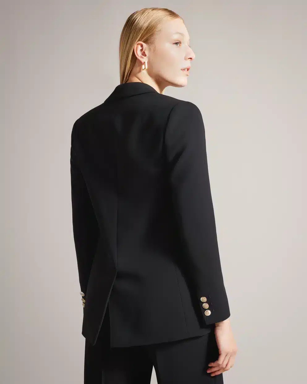 Ted Baker Black Llayladouble Breasted Jacket