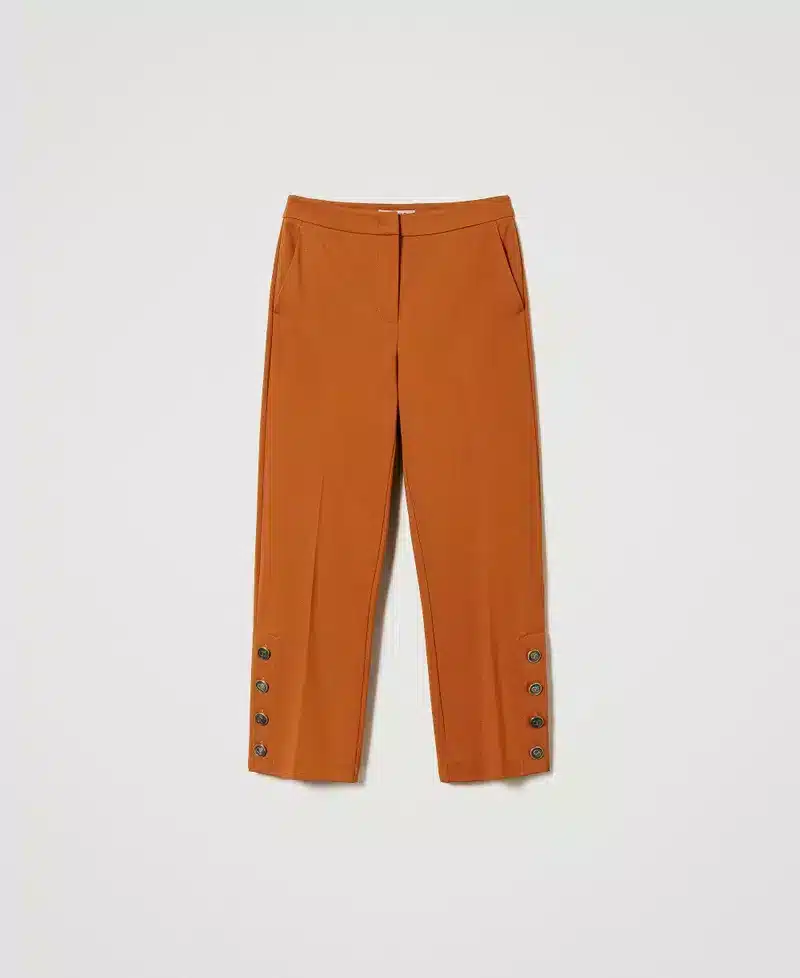Twinset Cropped Trousers With Buttons