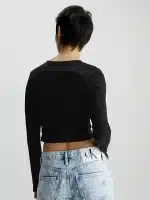 Calvin Klein Jeans Milano Cut Out Long Sleeve Top