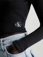 Calvin Klein Jeans Slim Ribbed Long Sleeve Top