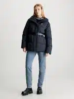 Calvin Klein Nylon Belted Puffer Jacket