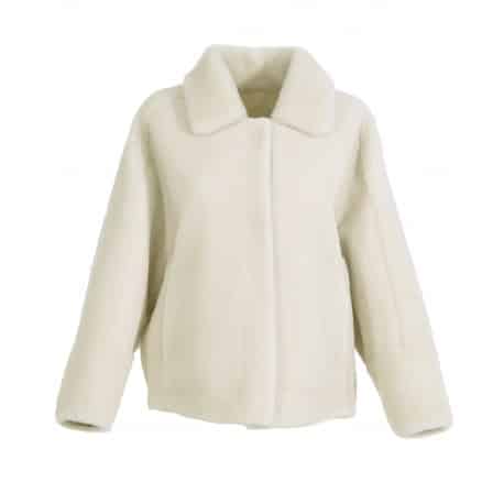Oakwood Helen Light Beige Faux Shearling Reversible Jacket