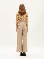 We Are High Waisted Wide Leg Pants In Beige
