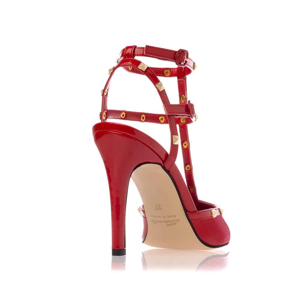 Sante Red Studded Heels