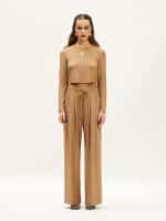 We Are Lurex Cropped Top Gold