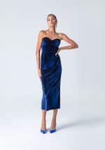 New Collection FOREVER YOUNG BLUE ADELE VELVET DRESS