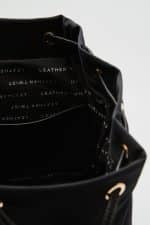 Leather Twist Nicki Black Anorak Backpack