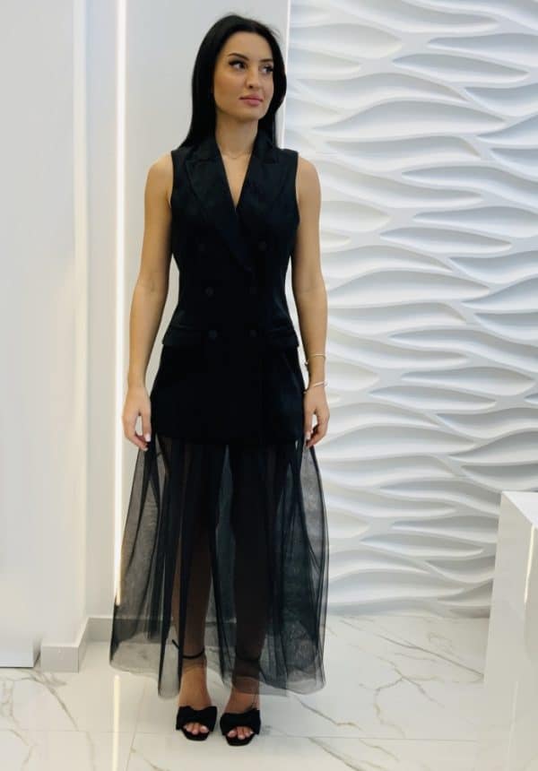 Evening VICOLO VELVET BLAZER WITH TULE