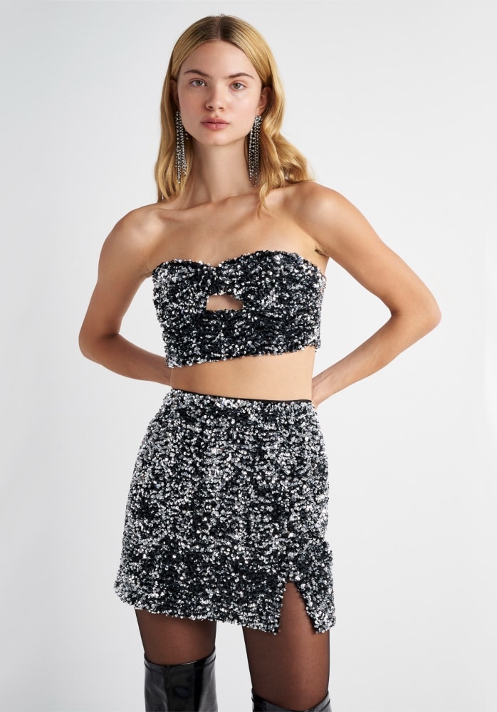 Clothing MY T SEQUIN MINI SKIRT Clothing MY T SEQUIN MINI SKIRT