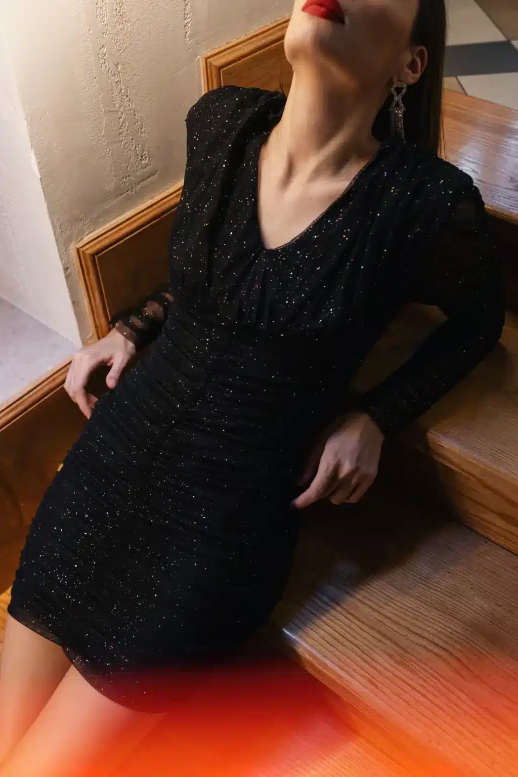 Anna Samouka Gigi Dress Black Glitter