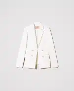 Twinset Blazer With Oval T Buttons