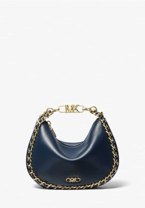 Michael Kors Kendall Small Embellished Leather Shoulder Bag