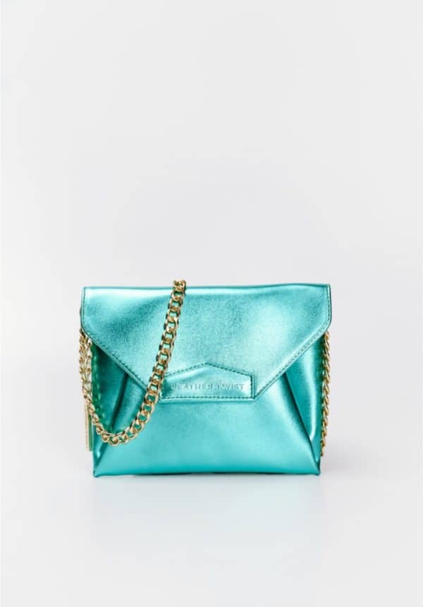 Leather Twist Green Metallic Candy Mini Bag