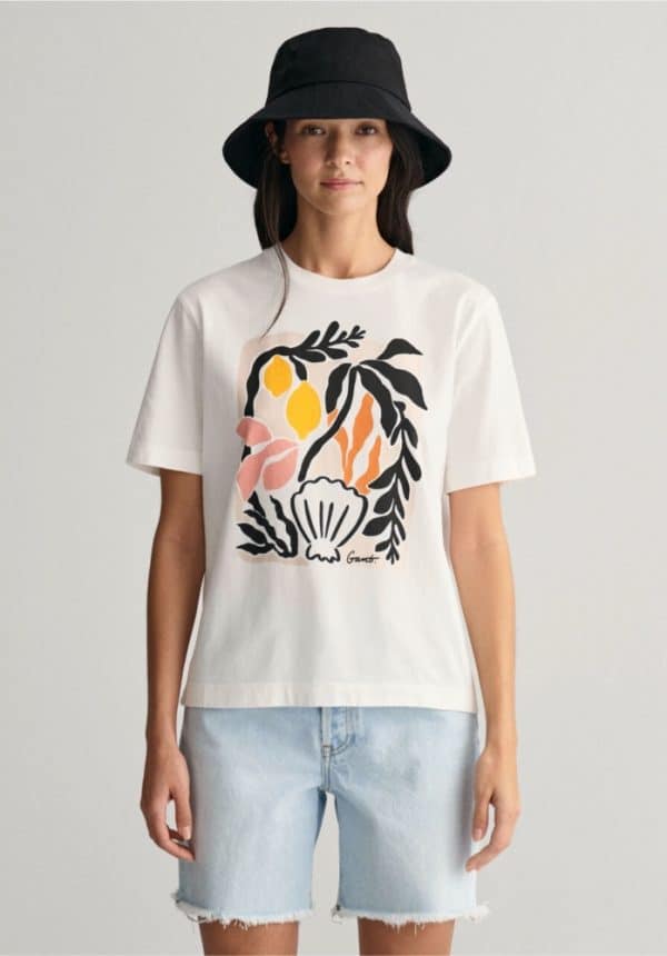 Gant Palm Print T Shirt