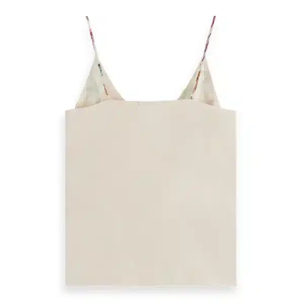 Scotch & Soda Camisole Woven Front Jersey Back Top
