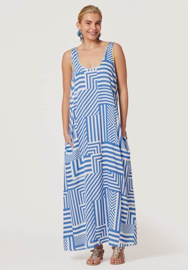 The House Of Angels Sleeveless Printed Maxi Dress