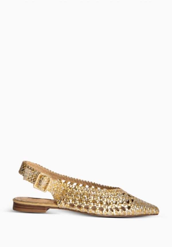 Corina Oro Flat Sandals