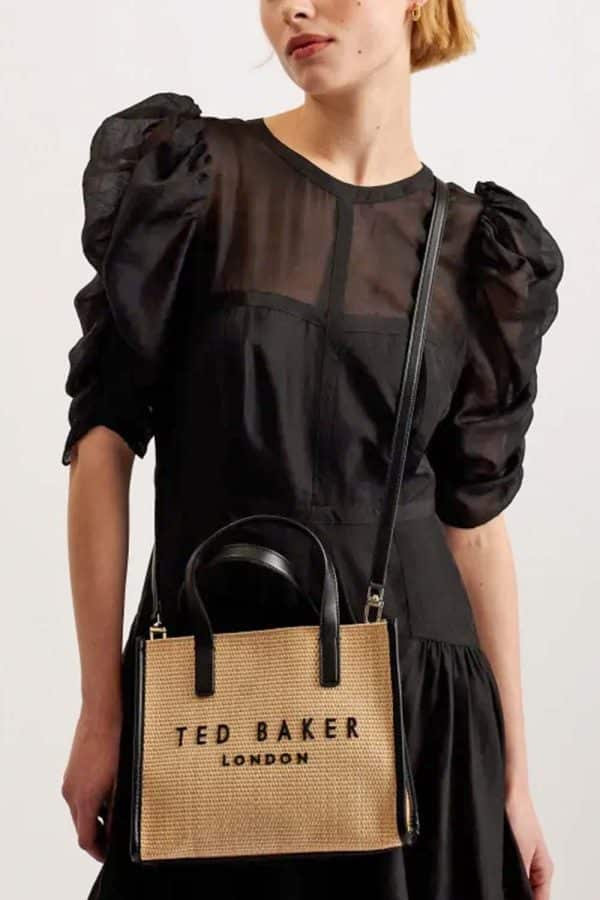 Ted Baker Paolina Raffia Small Icon Bag