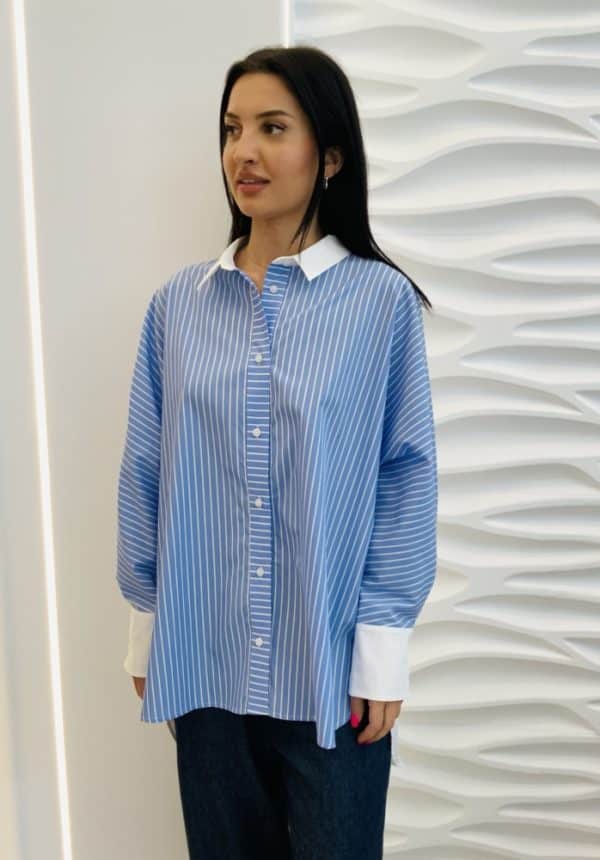 Milla Striped With White Back Shirt