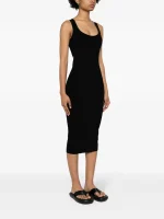 Clothing MICHAEL KORS RIBBED STRETCH KNIT CUTOUT MIDI DRESS