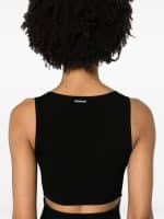 Clothing MICHAEL KORS RIBBED STRETCH KNIT CUTOUT MIDI DRESS