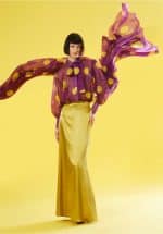 Clothing C MANOLO GOLD SATIN MAXI SKIRT 