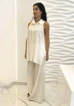 Clothing CKONTOVA SLEEVELESS LINEN SHIRT